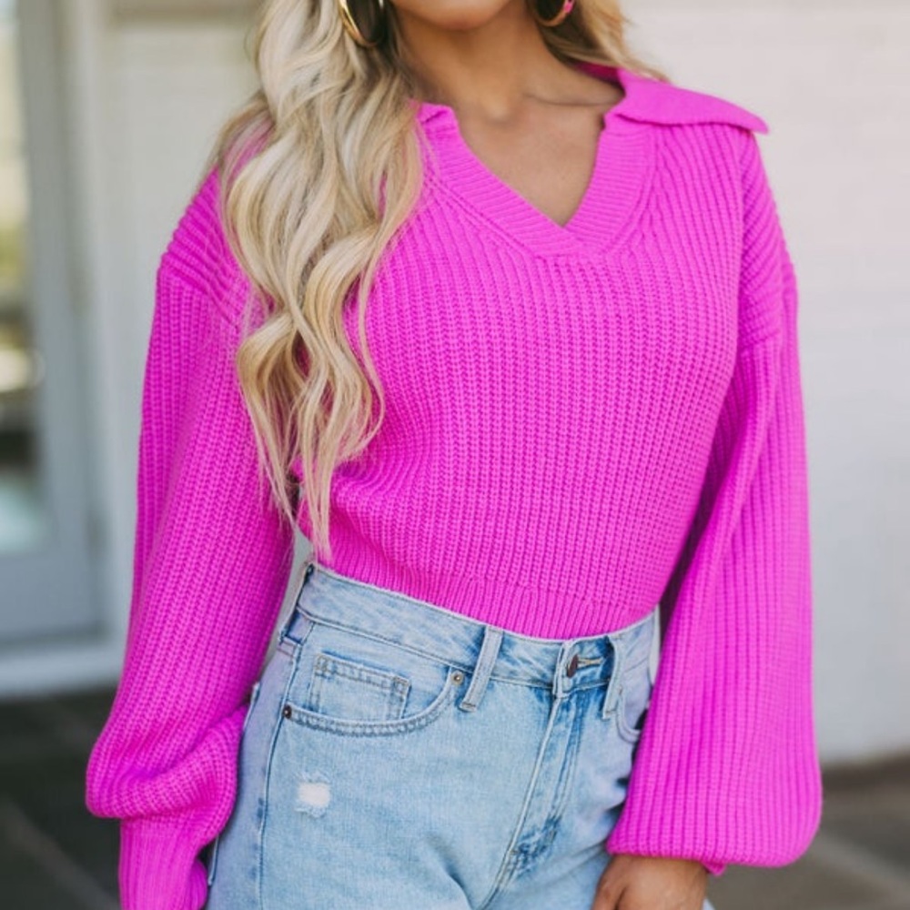 Magenta sweater - Picture 6 of 8